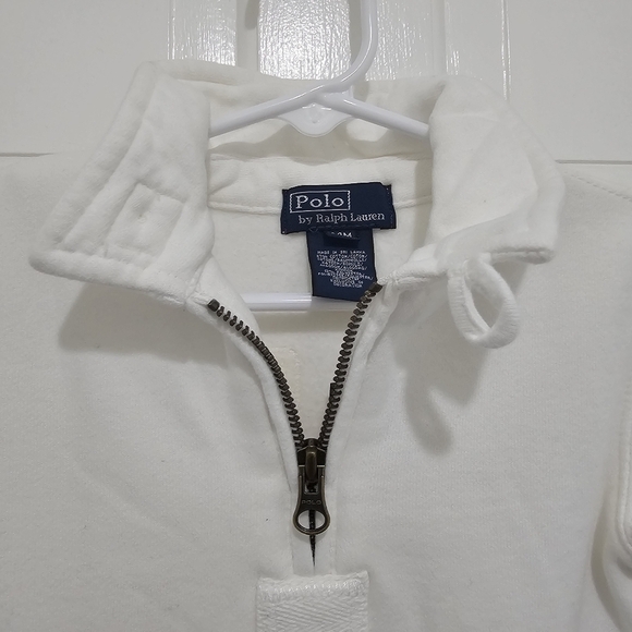 Polo Ralph Lauren 1/4 Zip Pullover Sweatshirt Second 7 Loop Collar Size 24M - Picture 5 of 15